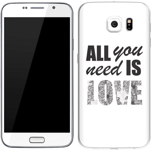 All You Need Is Love BW Galaxy S7 Skin