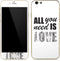 All You Need Is Love BW iPhone 6/6s Skin