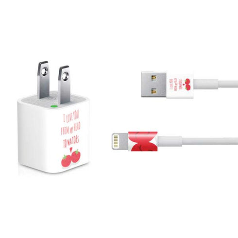 From My Head Tomatoes iPhone Charger (5W USB) Skin