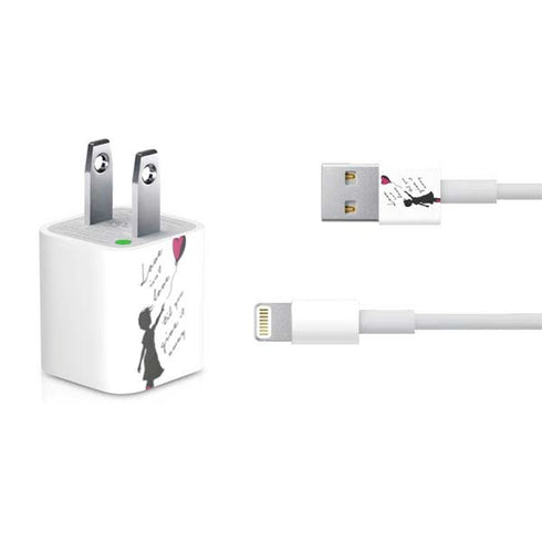 Love Isnt Love Til You Give It Away iPhone Charger (5W USB) Skin