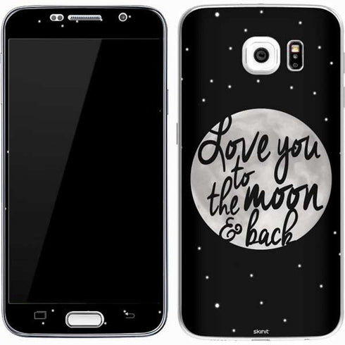 To The Moon And Back BW Galaxy S7 Skin