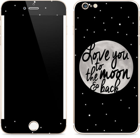 To The Moon And Back BW iPhone 6/6s Plus Skin