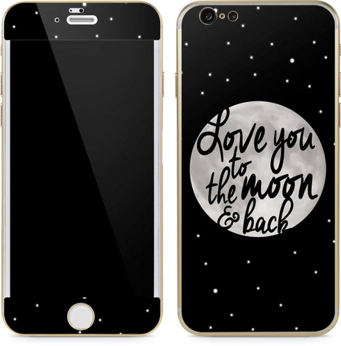 To The Moon And Back BW iPhone 6/6s Skin