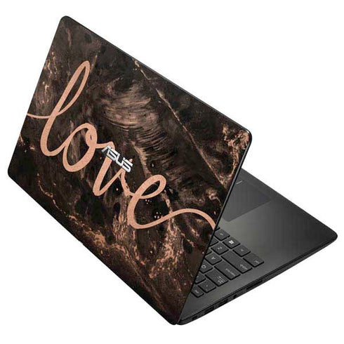 Love Rose Gold Black Asus X502CA 15.6 Skin
