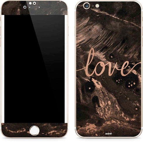 Love Rose Gold Black iPhone 6/6s Plus Skin