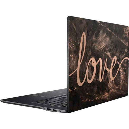 Love Rose Gold Black Ativ Book 9 (15.6in 2014) Skin