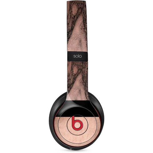 Rose Gold and Black Marble Beats Solo 2 Wireless Skin