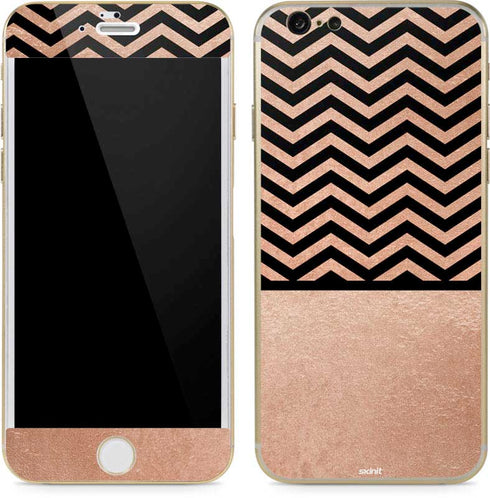 Rose Gold Chevron Split iPhone 6/6s Skin