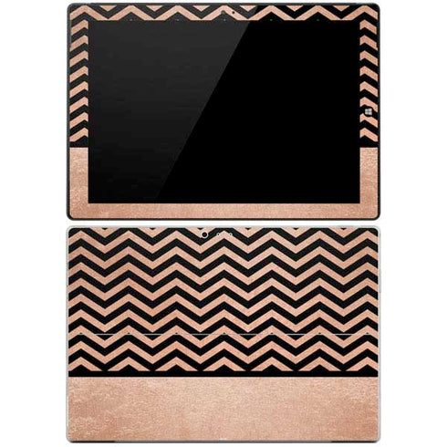 Rose Gold Chevron Split Surface Pro 3 Skin