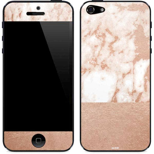 White Rose Gold Marble iPhone 5/5s/5SE Skin