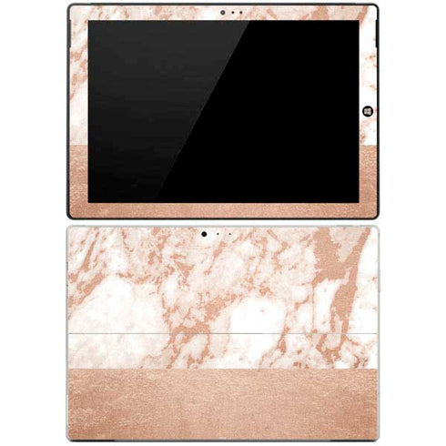 White Rose Gold Marble Surface Pro 3 Skin