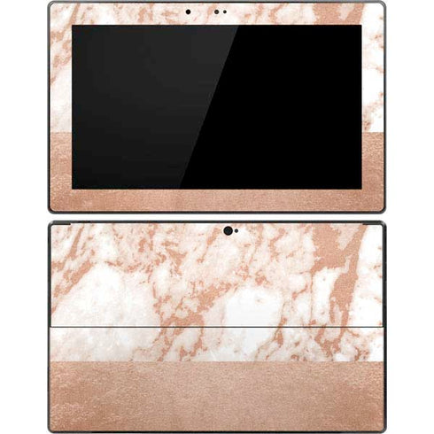 White Rose Gold Marble Surface Pro Tablet Skin