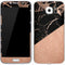 Black and Rose Gold Marble Split Galaxy S7 Skin