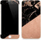 Black and Rose Gold Marble Split iPhone 6/6s Plus Skin