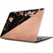Black and Rose Gold Marble Split Apple MacBook Skin