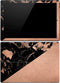 Black and Rose Gold Marble Split Surface Pro 4 Skin