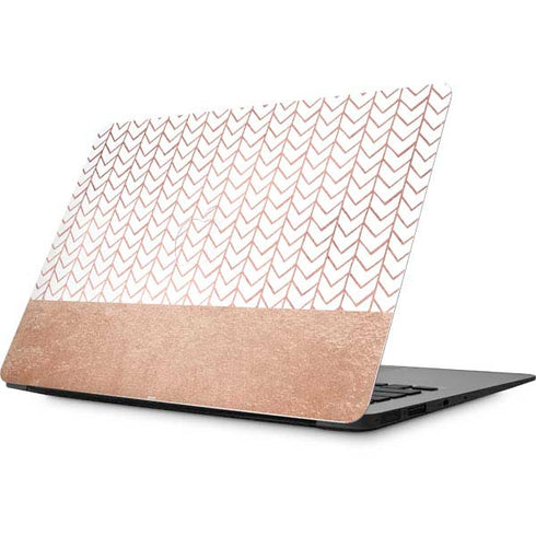 Rose Gold Herringbone Apple MacBook Skin