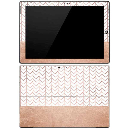 Rose Gold Herringbone Surface Pro 3 Skin