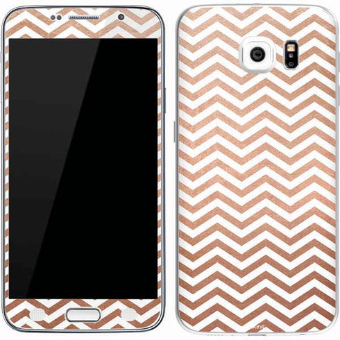 Rose Gold Chevron Galaxy S7 Skin