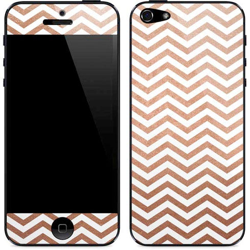 Rose Gold Chevron iPhone 5/5s/5SE Skin