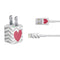 Chevron Heart iPhone Charger (5W USB) Skin