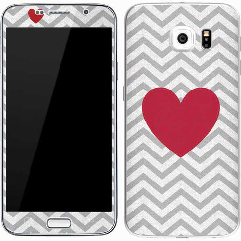 Chevron Heart Galaxy S7 Skin