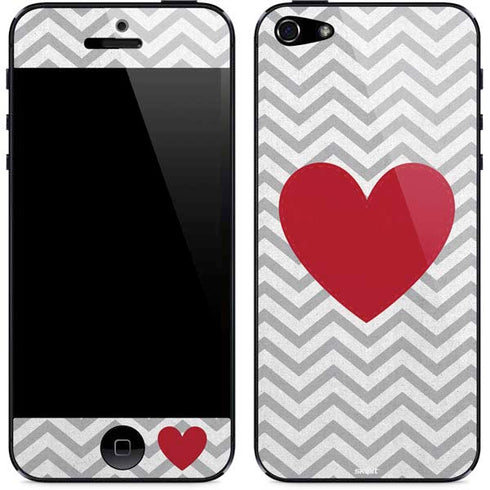 Chevron Heart iPhone 5/5s/5SE Skin