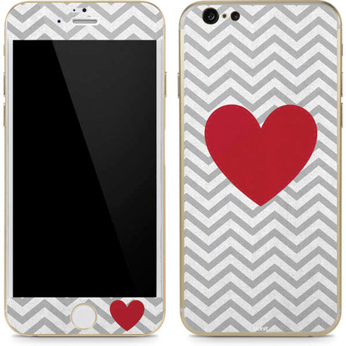 Chevron Heart iPhone 6/6s Skin