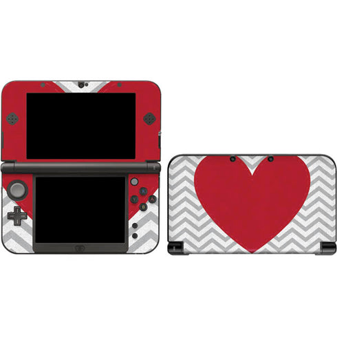 Chevron Heart 3DS XL 2015 Skin