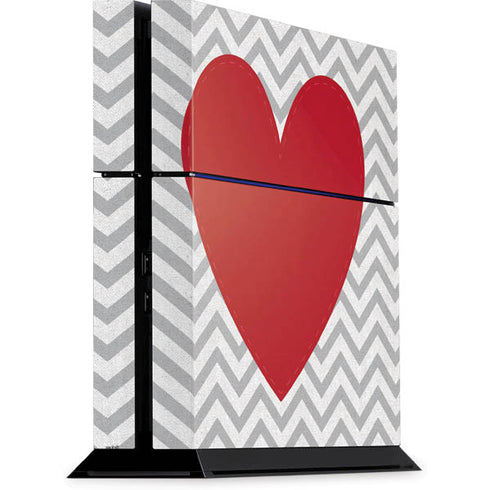 Chevron Heart PS4 Console Skin