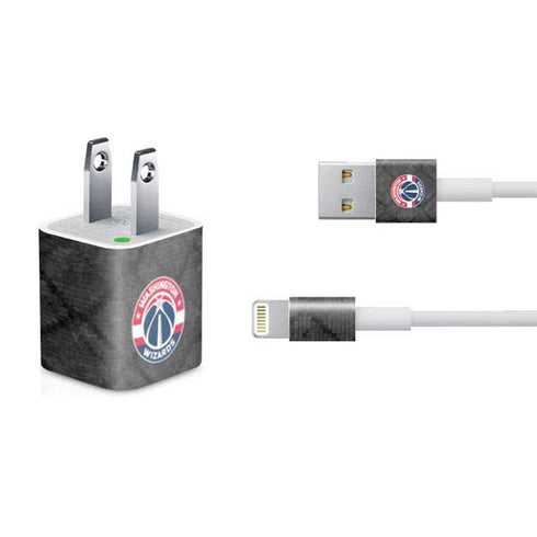 NBA Washington Wizards Black Rust iPhone Charger (5W USB) Skin