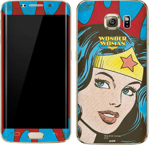 DC Comics Wonder Woman Vintage Profile Galaxy S7 Edge Skin