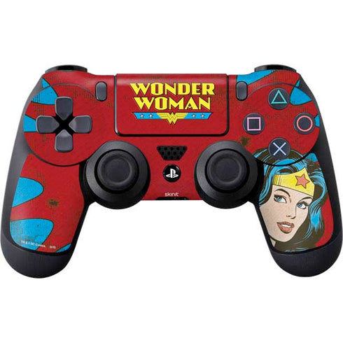 DC Comics Wonder Woman Vintage Profile PS4 Controller Skin