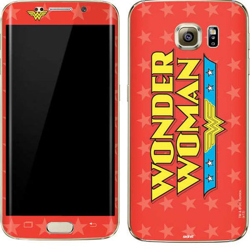 DC Comics Wonder Woman Logo Galaxy S7 Edge Skin