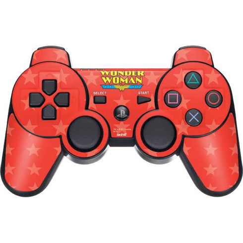 DC Comics Wonder Woman Logo PS3 Dual Shock wireless controller Skin