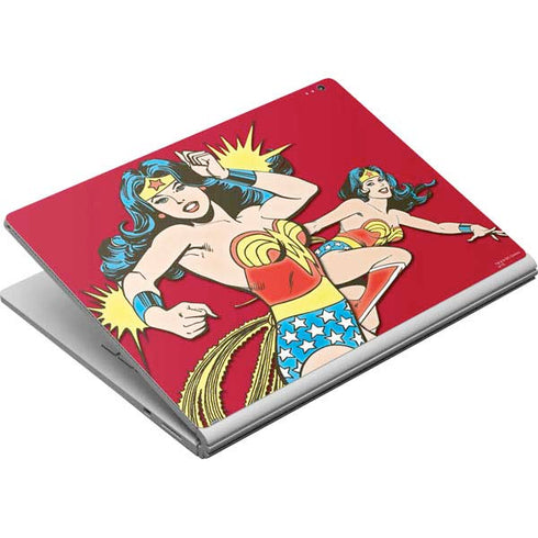 DC Comics Wonder Woman Vintage Action pose Surface Book Skin