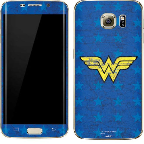 DC Comics Wonder Woman Emblem on Flag Galaxy S7 Edge Skin