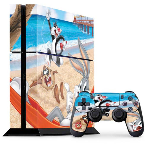 Looney Tunes Beach PS4 Console and Controller Bundle Skin