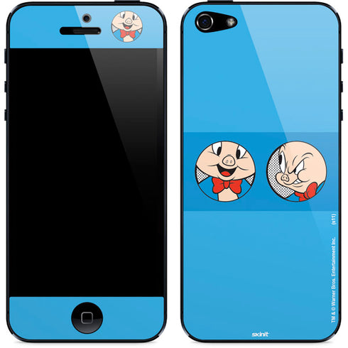 Looney Tunes Porky Pig Two Circles iPhone 5/5s/5SE Skin