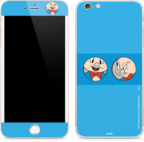 Looney Tunes Porky Pig Two Circles iPhone 6/6s Plus Skin