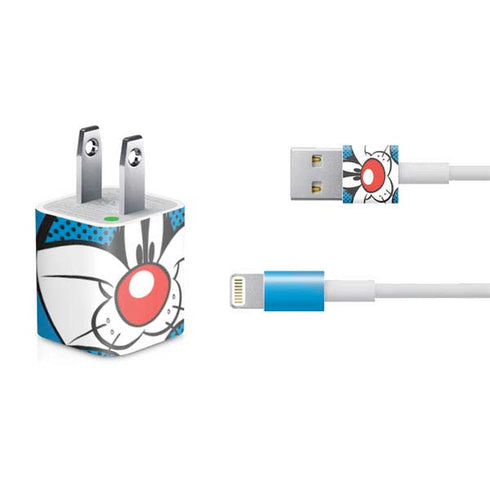 Looney Tunes Sylvester Full iPhone Charger (5W USB) Skin