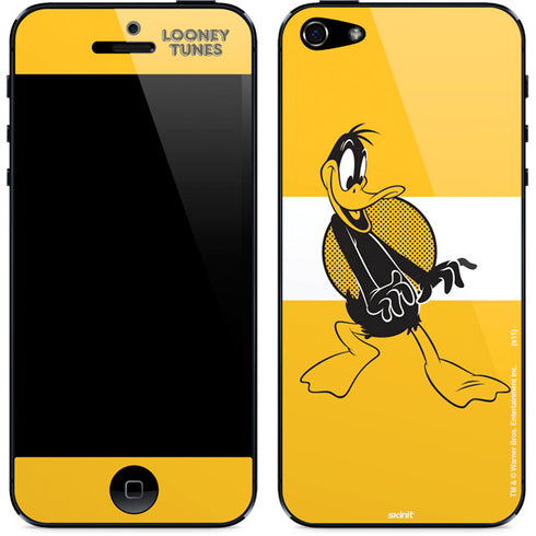 Looney Tunes Daffy Duck Yellow Stripes iPhone 5/5s/5SE Skin