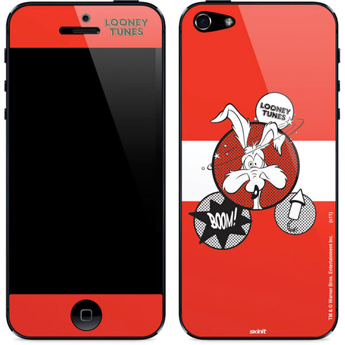 Looney Tunes Wile E Coyote Red Stripes iPhone 5/5s/5SE Skin