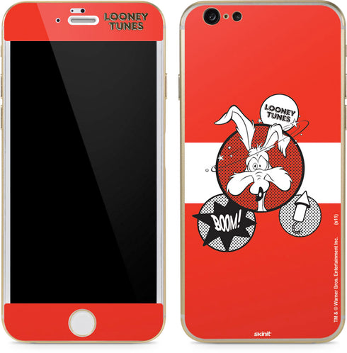 Looney Tunes Wile E Coyote Red Stripes iPhone 6/6s Skin