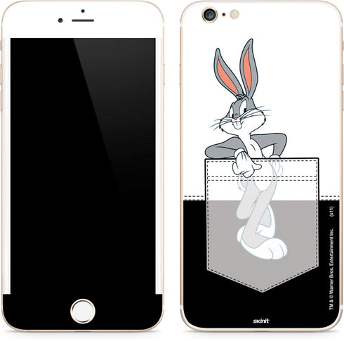 Looney Tunes Bugs Bunny Black White iPhone 6/6s Plus Skin