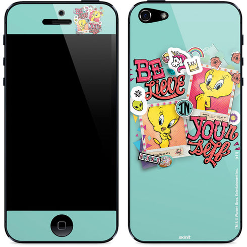 Looney Tunes Tweety Bird Believe In Yourself iPhone 5/5s/5SE Skin