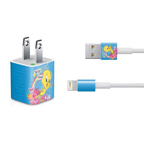 Looney Tunes Tweety Bird Wild and Free iPhone Charger (5W USB) Skin