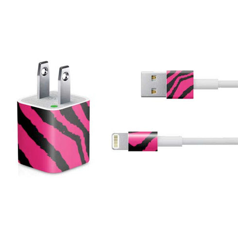 Retro Zebra iPhone Charger (5W USB) Skin
