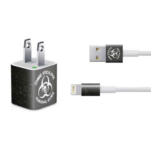 Zombie Apocalypse Survival Guide iPhone Charger (5W USB) Skin
