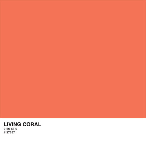 Living Coral iPhone XS Clear Case
